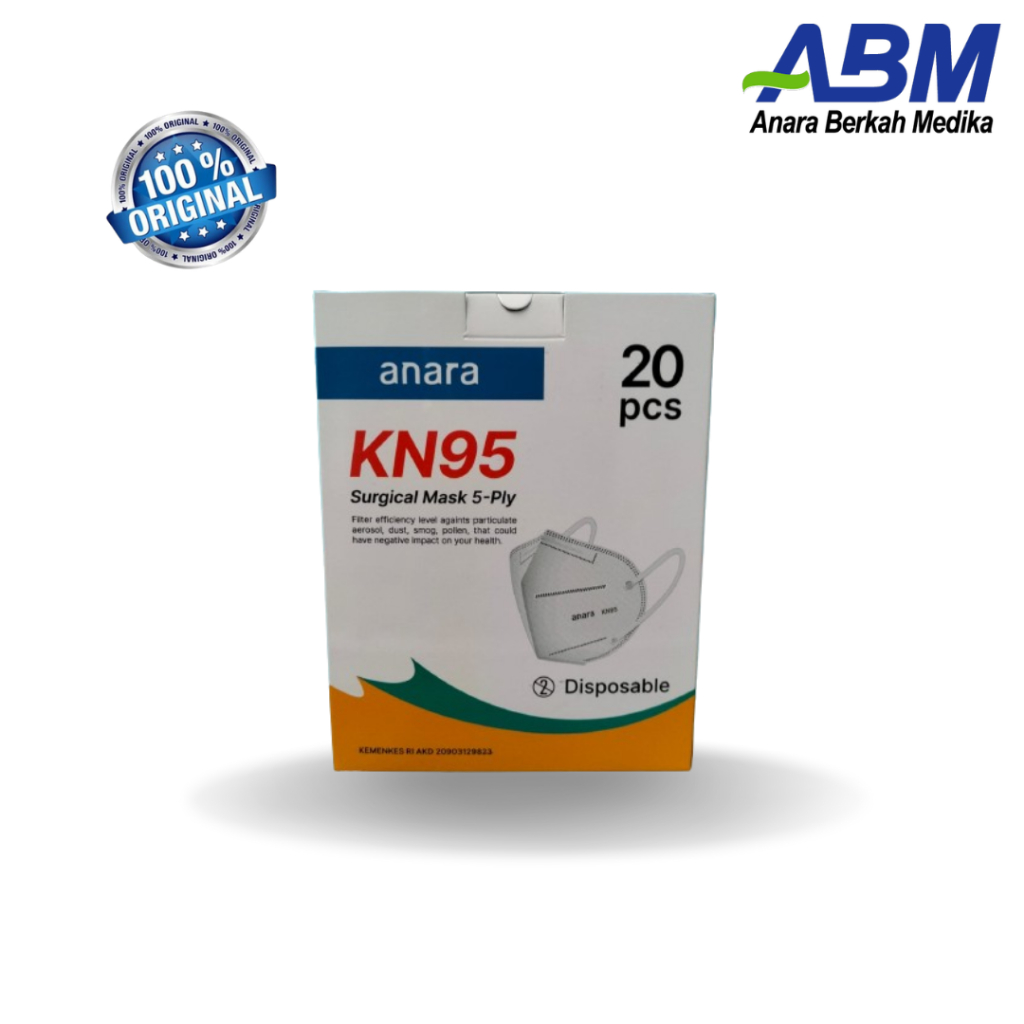 ANARA - Masker Medis KN95 5ply isi 20