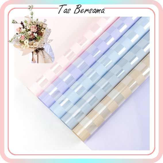 

[1 PACK ISI 20 LEMBAR] Flower Paper Wrapping Cellophane Motif OPP Transparan Kertas Bunga Buket Transparant Frame KB6112
