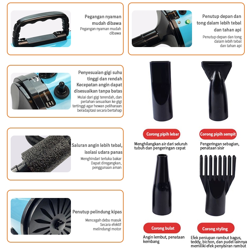 Lovemiauw Blower Pet Dryer Kucing Blower Anjing Blower Kucing Anjing Multifungsi Bisa Sedot