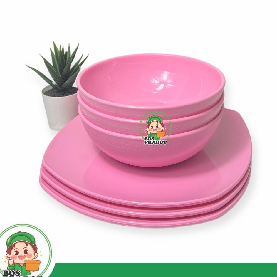 nR PIRING MELAMIN SET ISI 6  PAKET PIRING DAN MANGKOK MELAMIN  PAKET PIRING MANGKOK LUSINAN  PIRING 