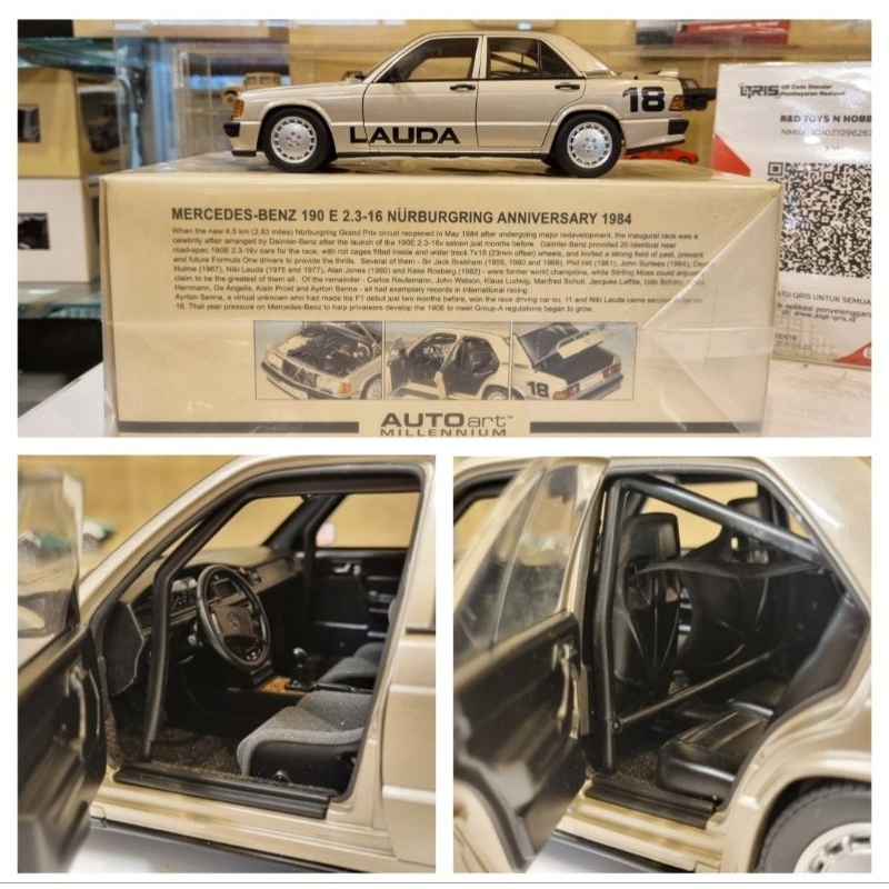 Autoart, Mercedes-Benz 190E 2.3-16 Nurburgring Anniversary 1984 N. Lauda