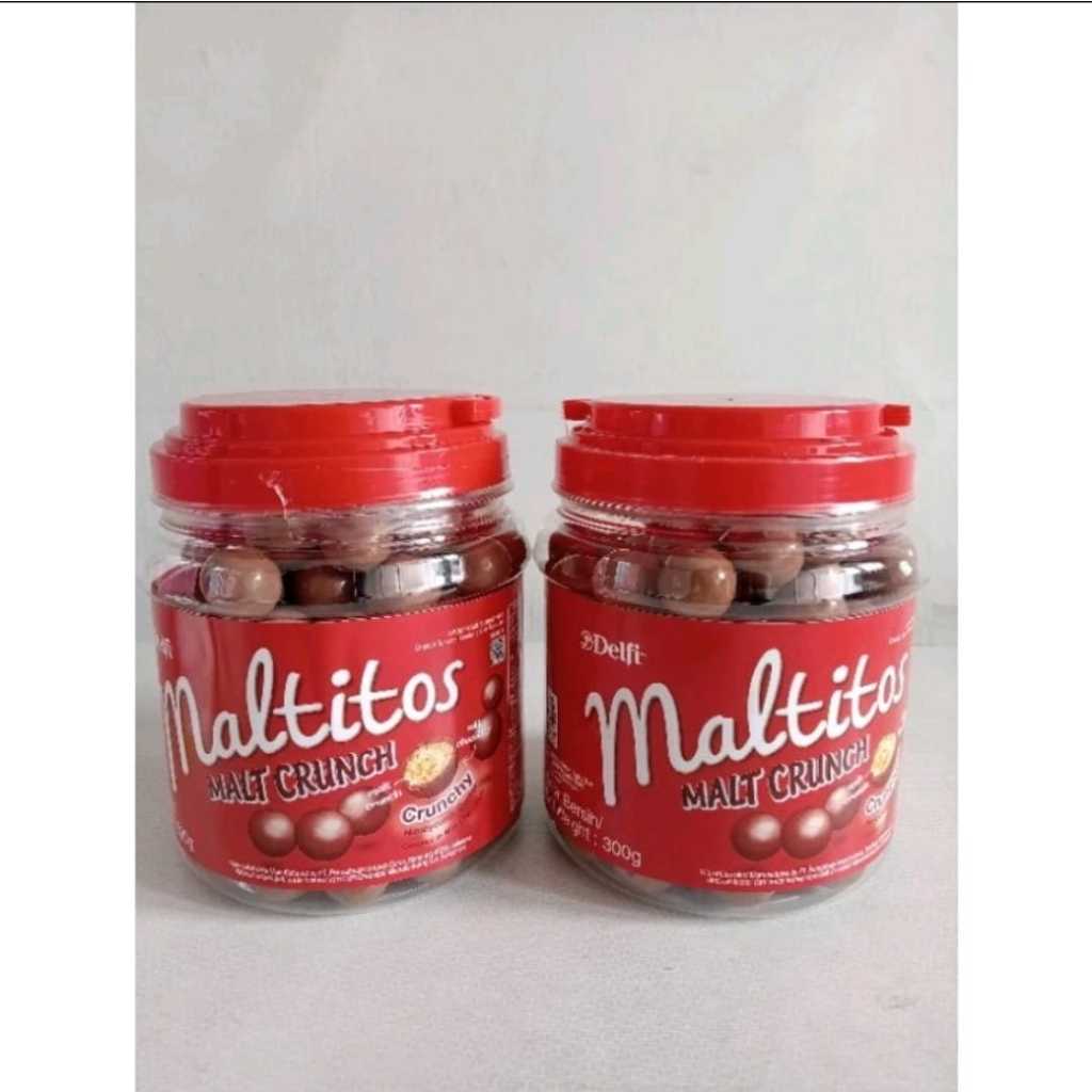 

Cod /Delfi maltitos malt crunch 300 gram 1 dus isi 12 pcs / Delfi maltitos malt crunch jar 325 gram / Delfi maltitos malt crunch / Biskuit coklat 300 gram toples / Gift lebaran / Coklat / Hampers / Parcel coklat / Cemilan keluarga