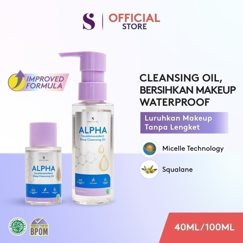 [GIFT ONLY] SOMETHINC Alpha Squalaneoxidant Deep Cleansing Oil - Pembersih Make Up (Oil)