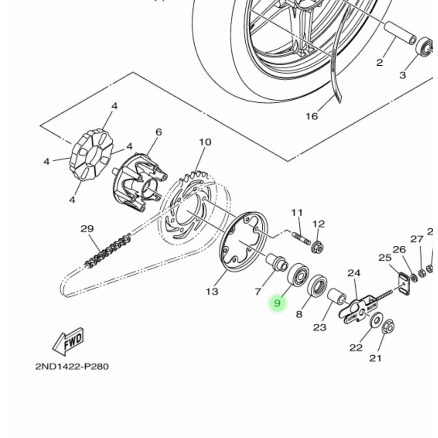 LAHER LAKER BEARING 6004 NAP GEAR GIR JUPITER MX KING 150 ASLI YAMAHA