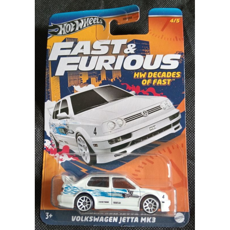 HOT WHEELS FAST FURIOUS VOLKSWAGEN JETTA MK3