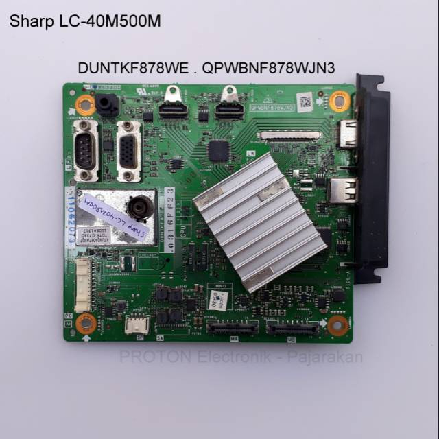 Mainboard LCD TV Sharp LC-40M500M LC 40M500M BKL . Mesin Matherboard PCB DUNTKF878WE QPWBNF878WJN3