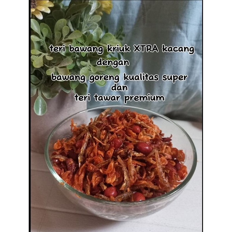 

TERI BAWANG KRIUK XTRA KACANG 220GRAM ORIGINAL