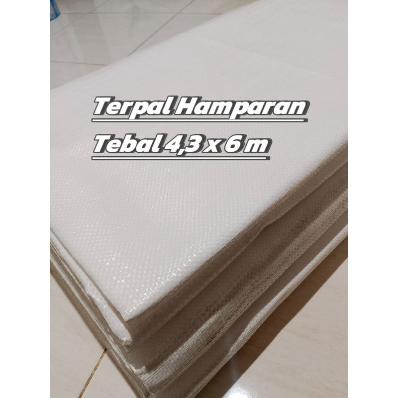 TERPAL HAMPARAN PUTIH 4,3 x 6 TEBAL