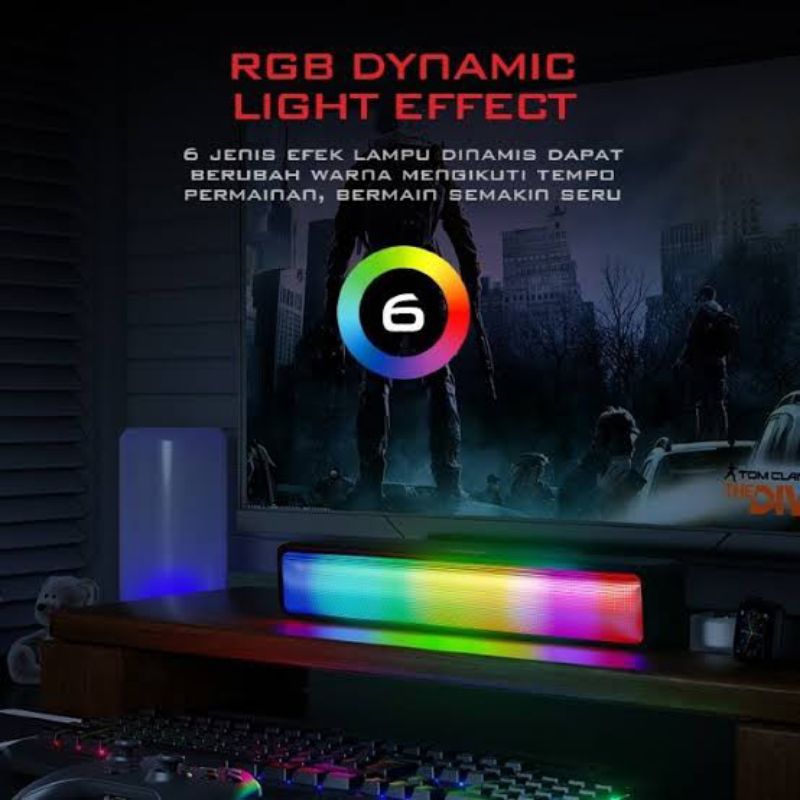 Speaker Gaming RGB Gamen GS8