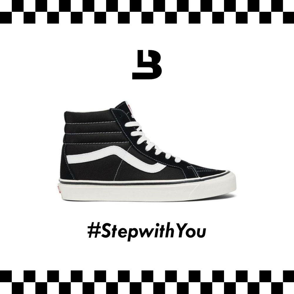 Sepatu Vans Sk8-Hi Style 38 DX Anaheim Black White Original