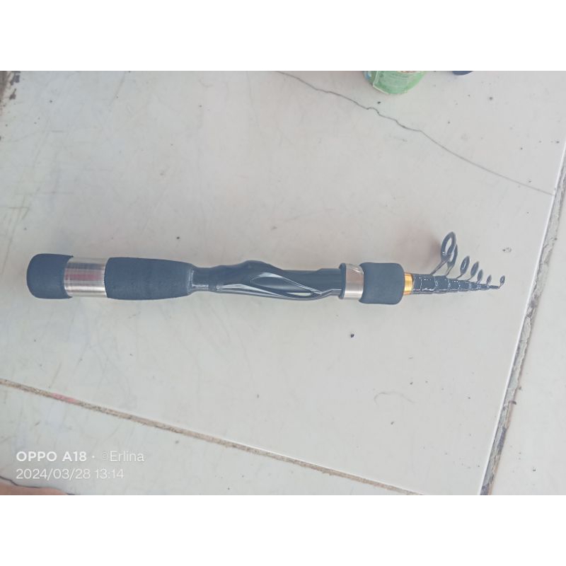 joran teleskipic rod travel, . kaku cocok untuk casting micro casting