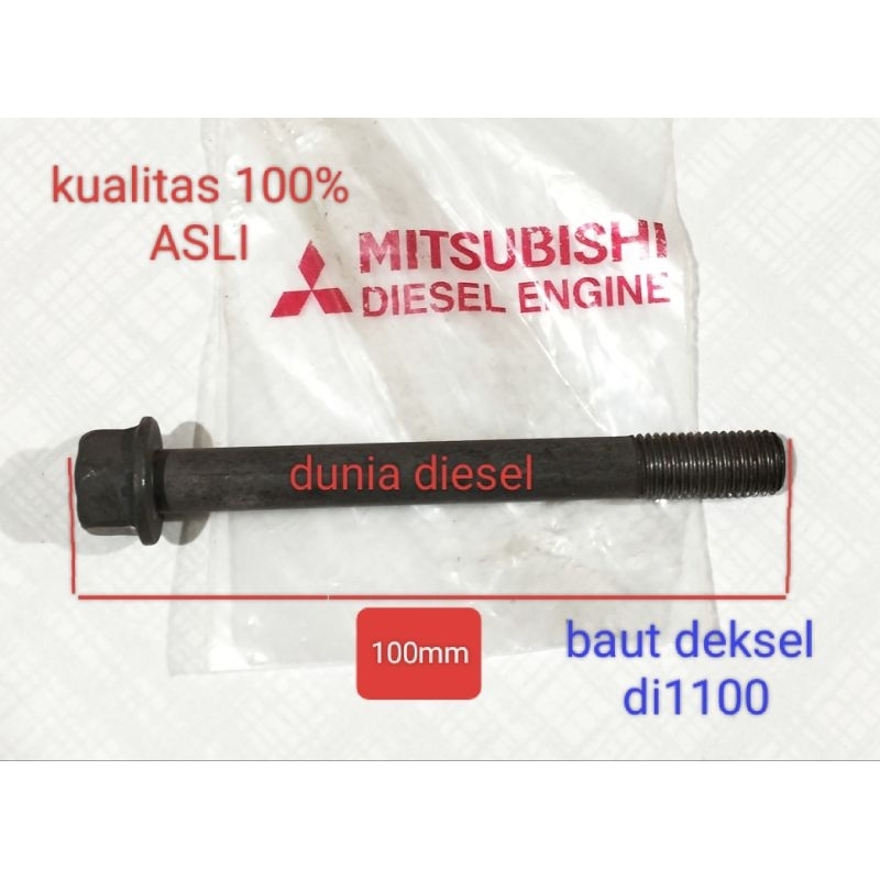 baut deksel di1100 DIAMOND Mitsubishi mesin diesel bolt cylinder head 1100