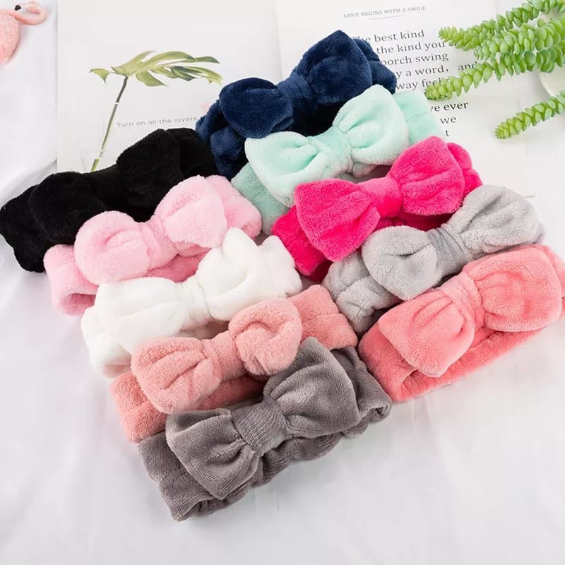 BANDANA RAMBUT MOTIF PITA / BANDO WANITA LUCU IMPORT