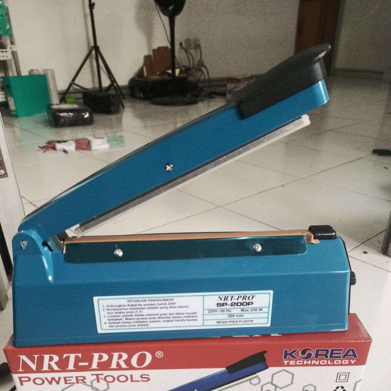 mesin pres plastik 20cm bodi plastik Impulse sealer NRT-PRO