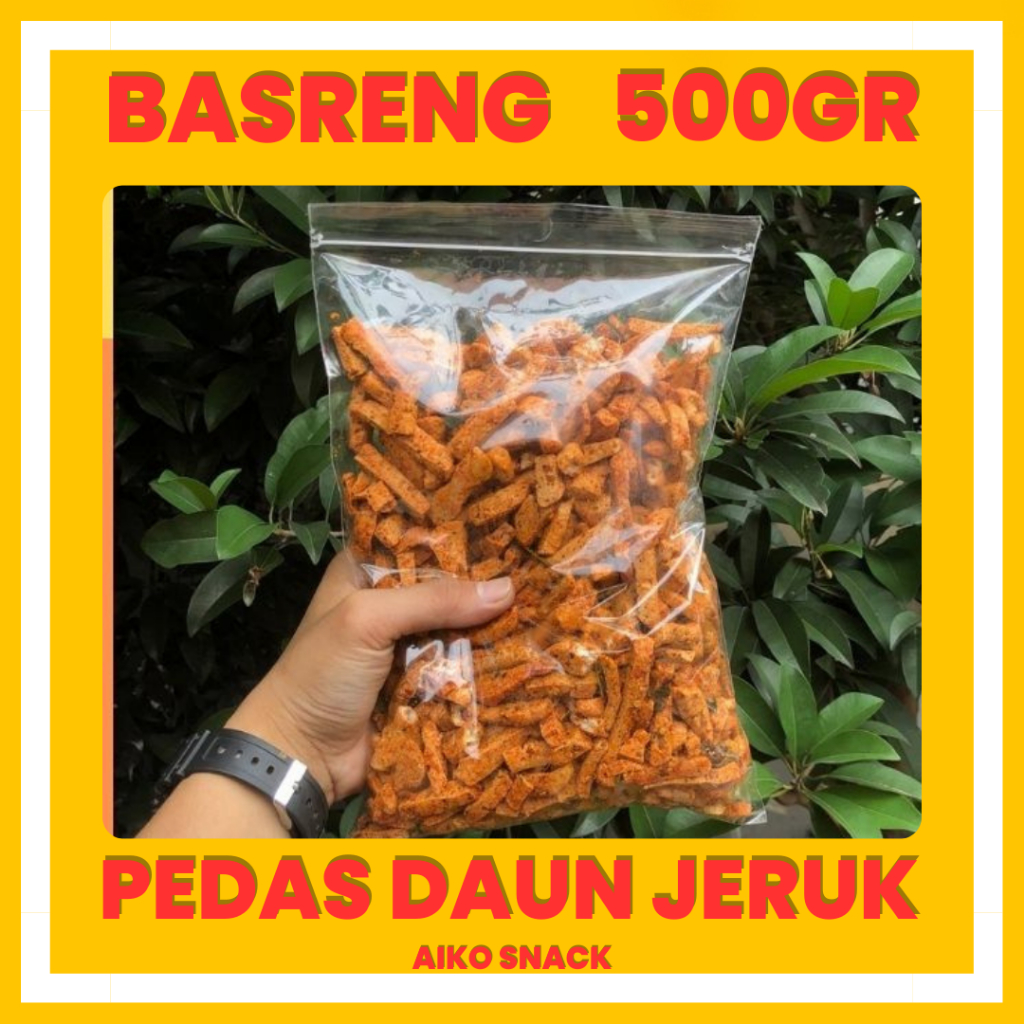 

Basreng Pedas Daun Jeruk 500gr Basreng Kiloan