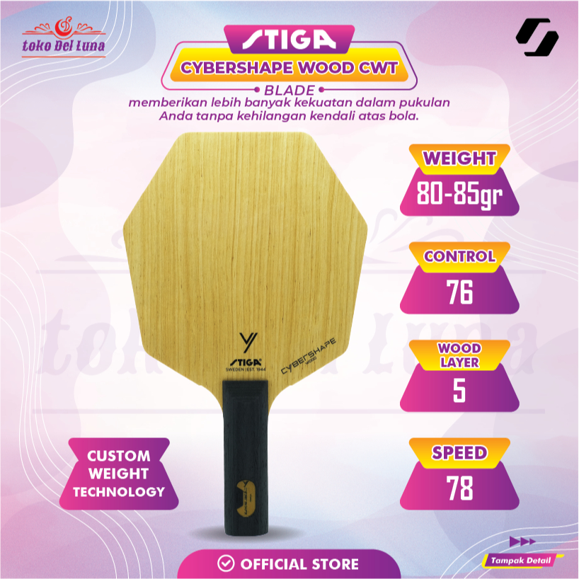 STIGA Blade Cybershape Wood Cwt