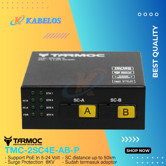 Ethernet Fiber Switch 2 SC 4 LAN 10/100 |Media Converter FO 2 SC 4 LAN