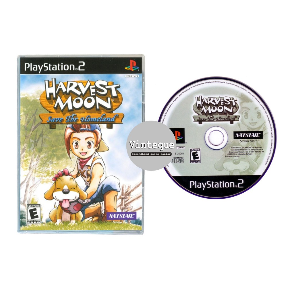 Kaset CD DVD PS2 Playstation 2 Original Pabrik Harvest Moon Save the Homeland