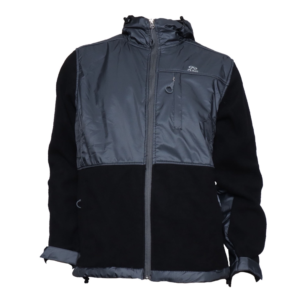 RIGI Jaket Gunung / Jaket Hiking / Jaket Pendaki Fleece Tebal Hangat / Windproof Anti Angin Pria Tri