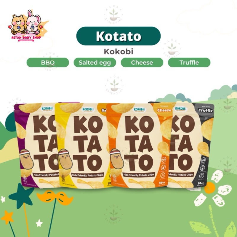 

Kokobi KOTATO - Kid Friendly Potato Chips 60gr / Snack Cemilan Anak