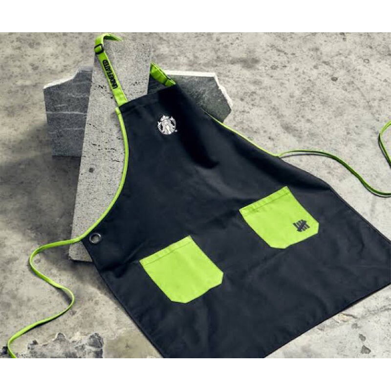 Starbucks Apron Undefeated - Black Neon Green - Rare Limited Edition