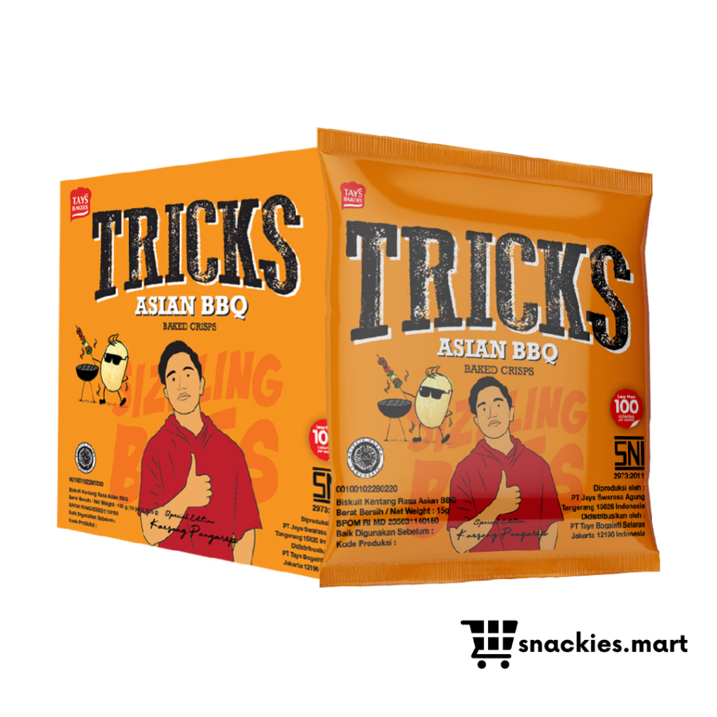 

Tricks Biskuit Kentang Baked Crispy Asian BBQ 4 x 15gr