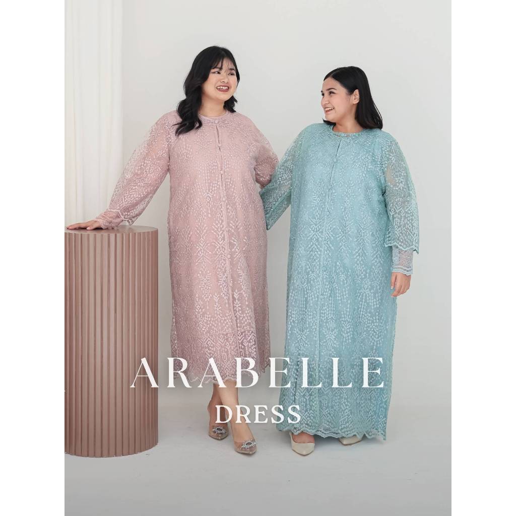 Mille Fleur - Arabelle Dress | Maxi Dress Pesta Wanita Muslim Hijab Friendly Lengan Panjang Reguler 