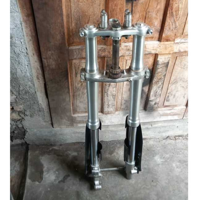 USD KLX BF SILVER ORI COPOTAN MOTOR  PNP DTRACKER SHOCK DEPAN UPSIDE DOWN KLX