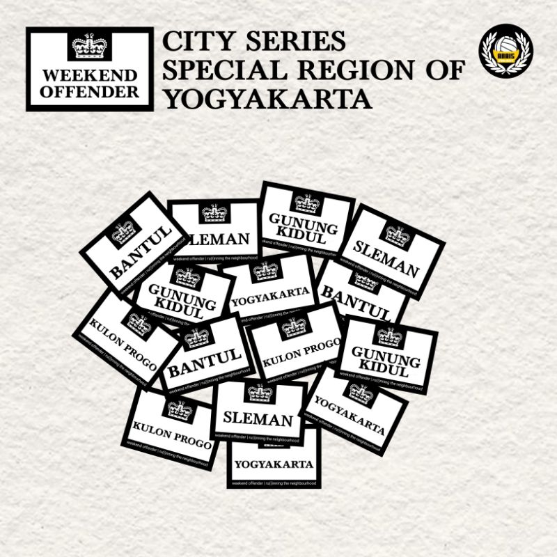 

Sticker Weekend Offender City Series Special Region of Yogyakarta
