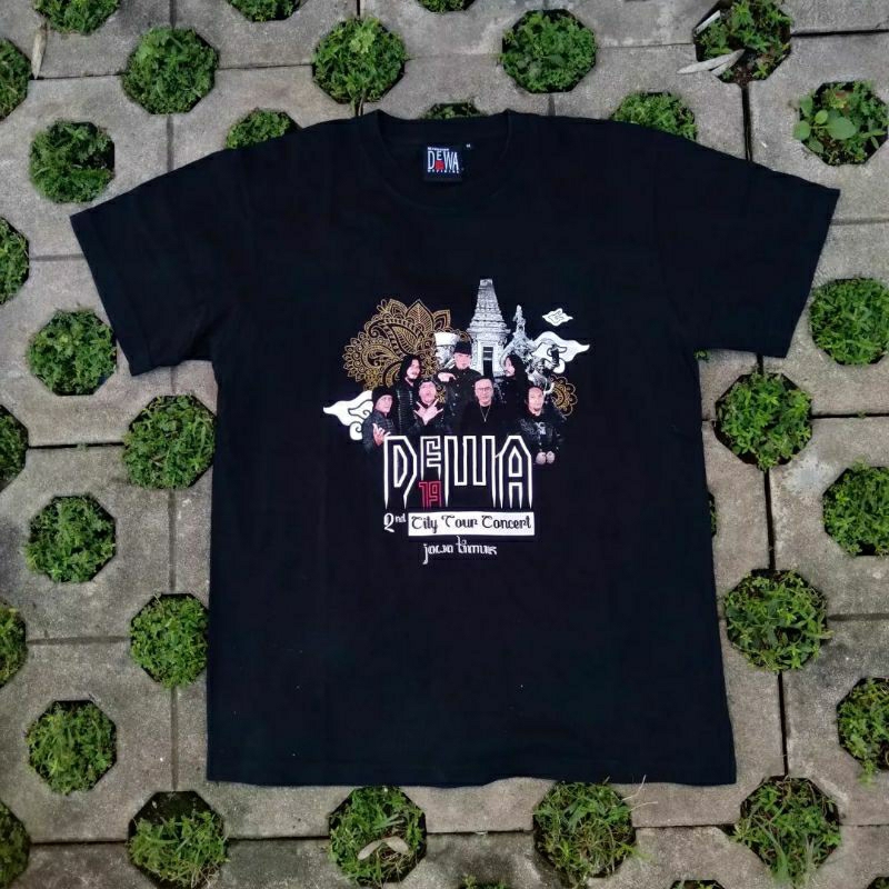 Kaos band second dewa 19 tour mojokerto official merch