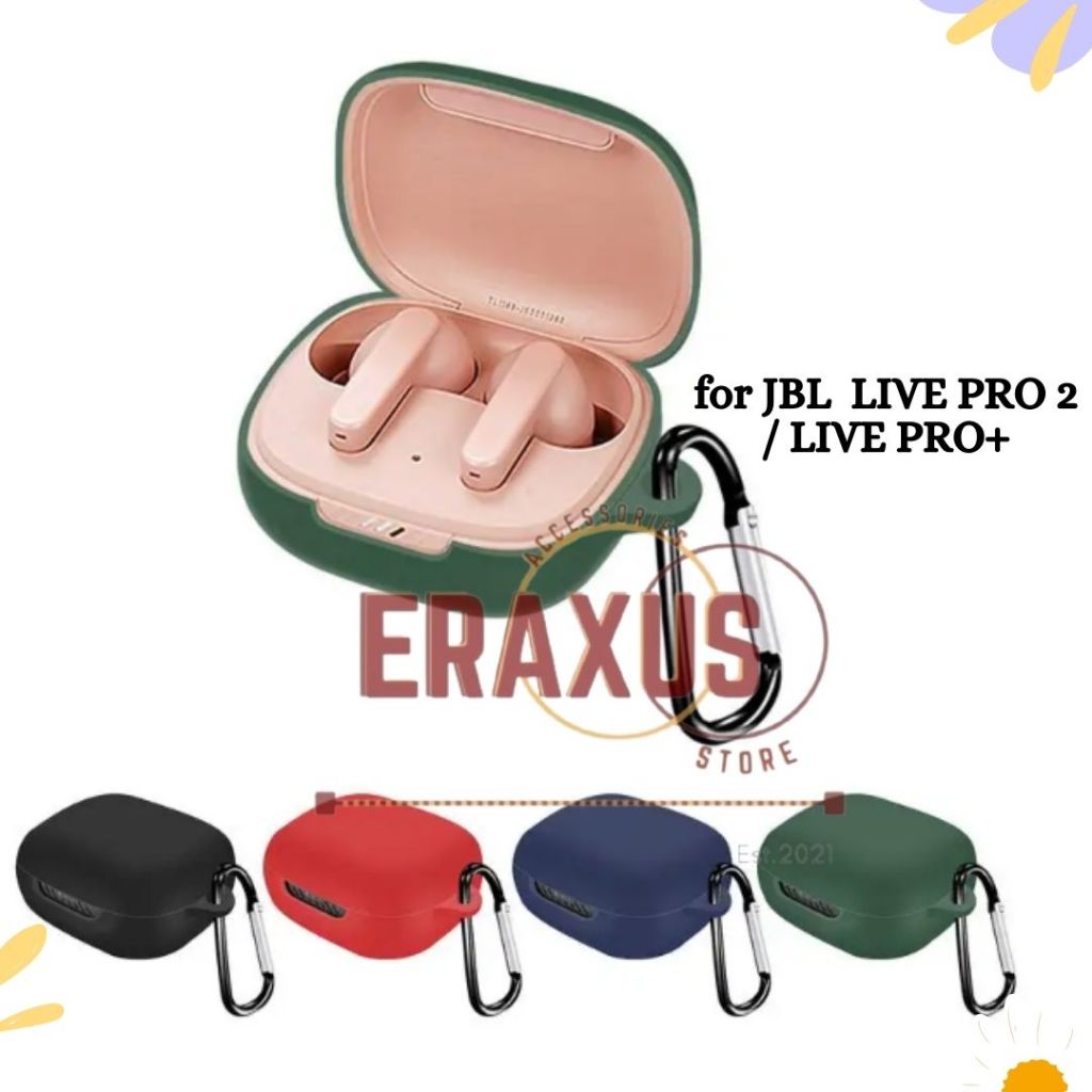[Eraxus] Case JBL Live Pro PLUS / JBL Live Pro 2 Pelindung Earphone Premium Soft Silicone Protective