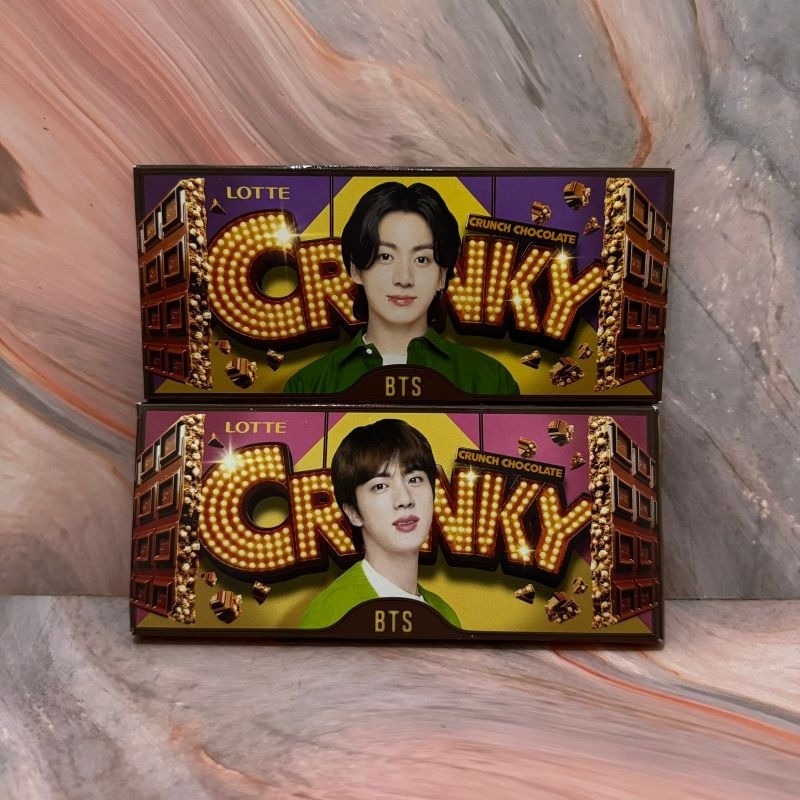 

Ada box Japan BTS Crunky lotte chocolate jin & jungkook new