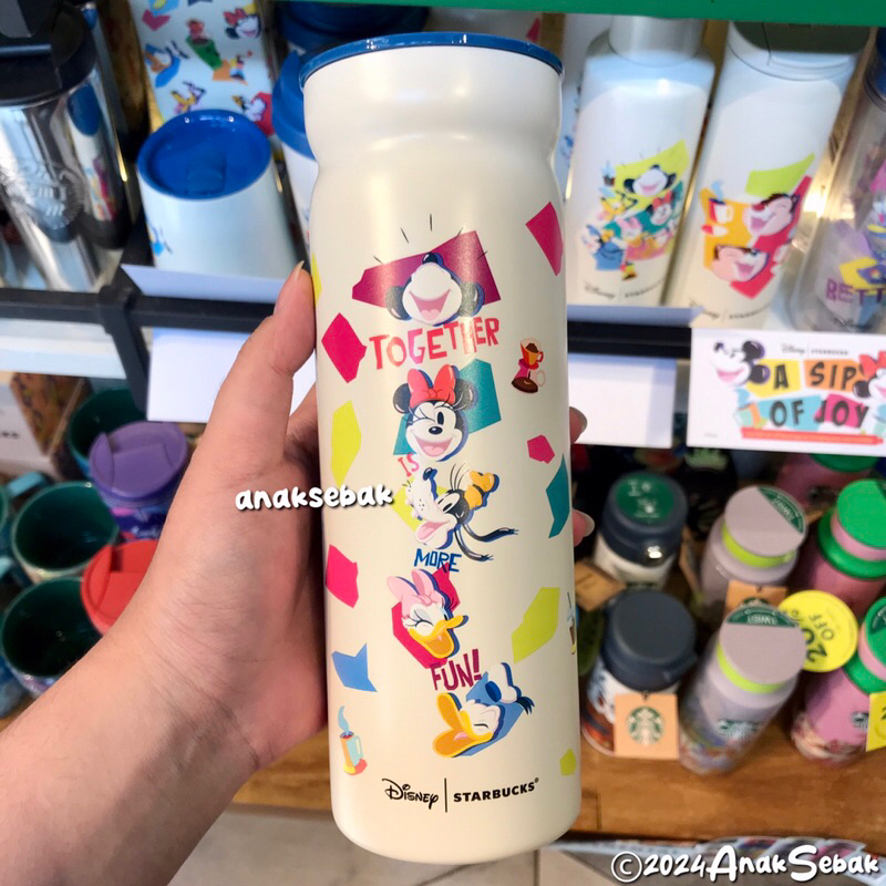 Starbucks Stainless Tumbler Disney Mickey Donald & Goofy 16oz Summer 2024 Edition