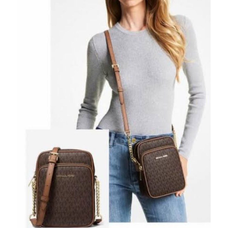 Tas original MK Jet Set Travel Medium NS Chain Xbody