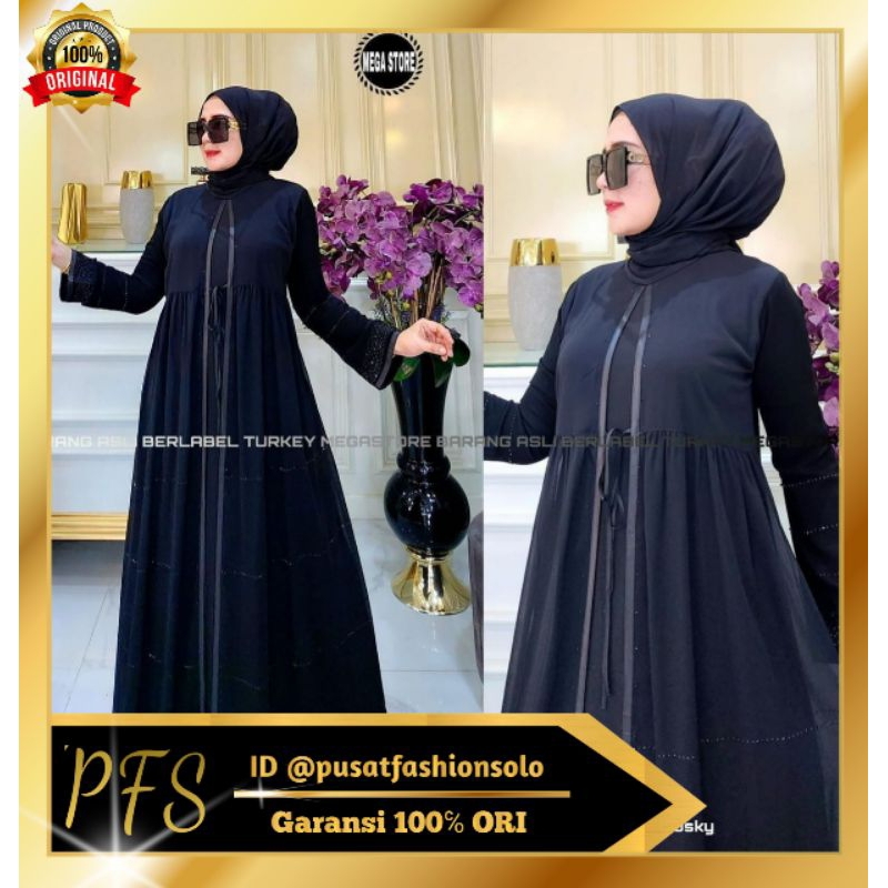 ABAYA TURKEY 2362 PREMIUM HQ Original Product By MEGASTORE✔ | ARABIAN ABAYA ORI Product BERLABEL✔ | 