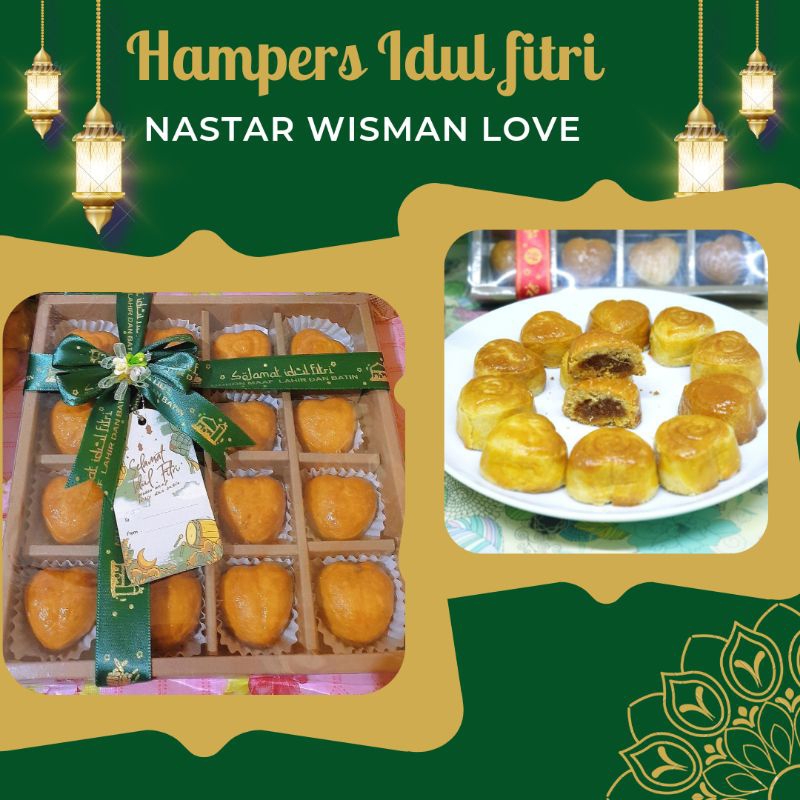 

Hampers Idul Fitri Nastar Wisman Toples / Hantaran Hampers Nastar Cookies Nanas Premium