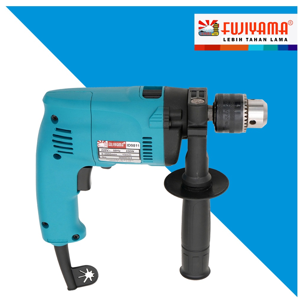 BOR LISTRIK FUJIYAMA 13MM / FUJIYAMA IMPACT DRILL 13MM ID 9811