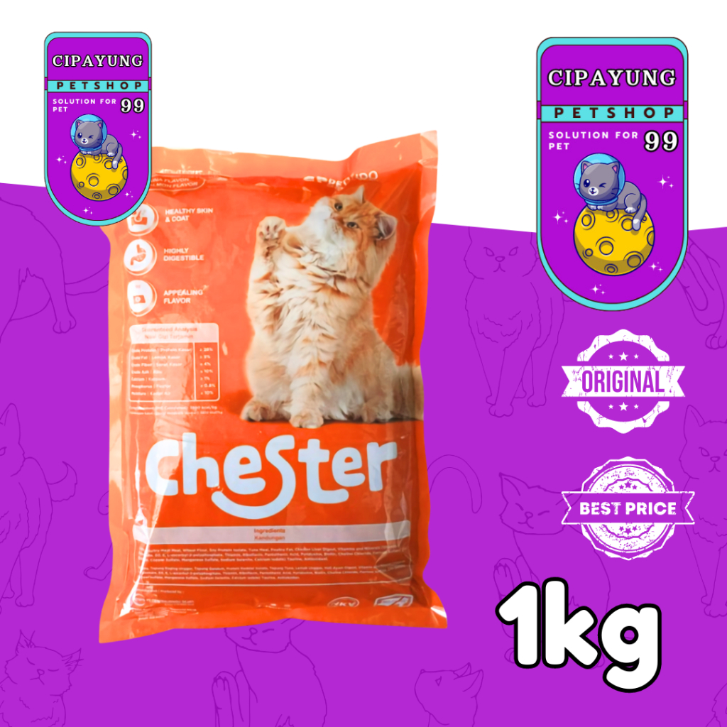 CHESTER makanan kucing 800gr CHESTER CAT FOOD