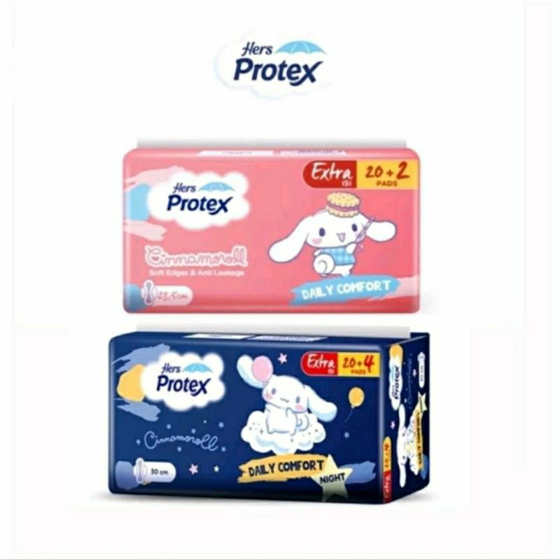 Hers Protex Cinnamoroll Daily Comfort 20 + 2 Pads