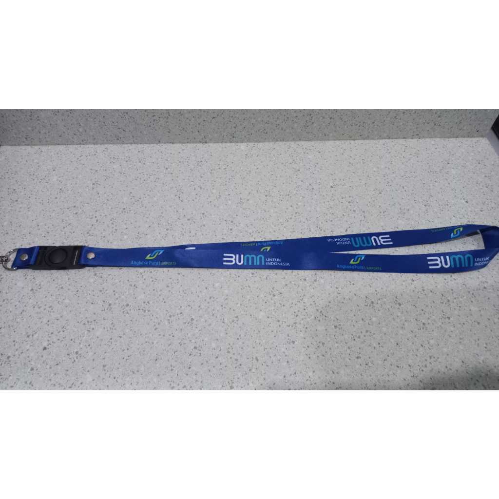 

Lanyard Motif Angkasa Pura/Lanyard Id Card Full Printing/Lanyard 2sisi