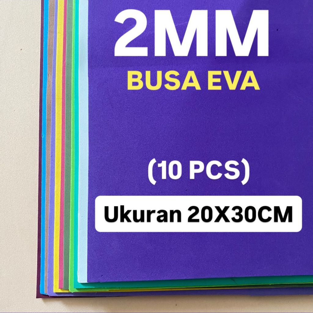 

(10pcs)Busa ati 2mm uk @30x20cm media kerajinan media kreatifitas media anak belajar