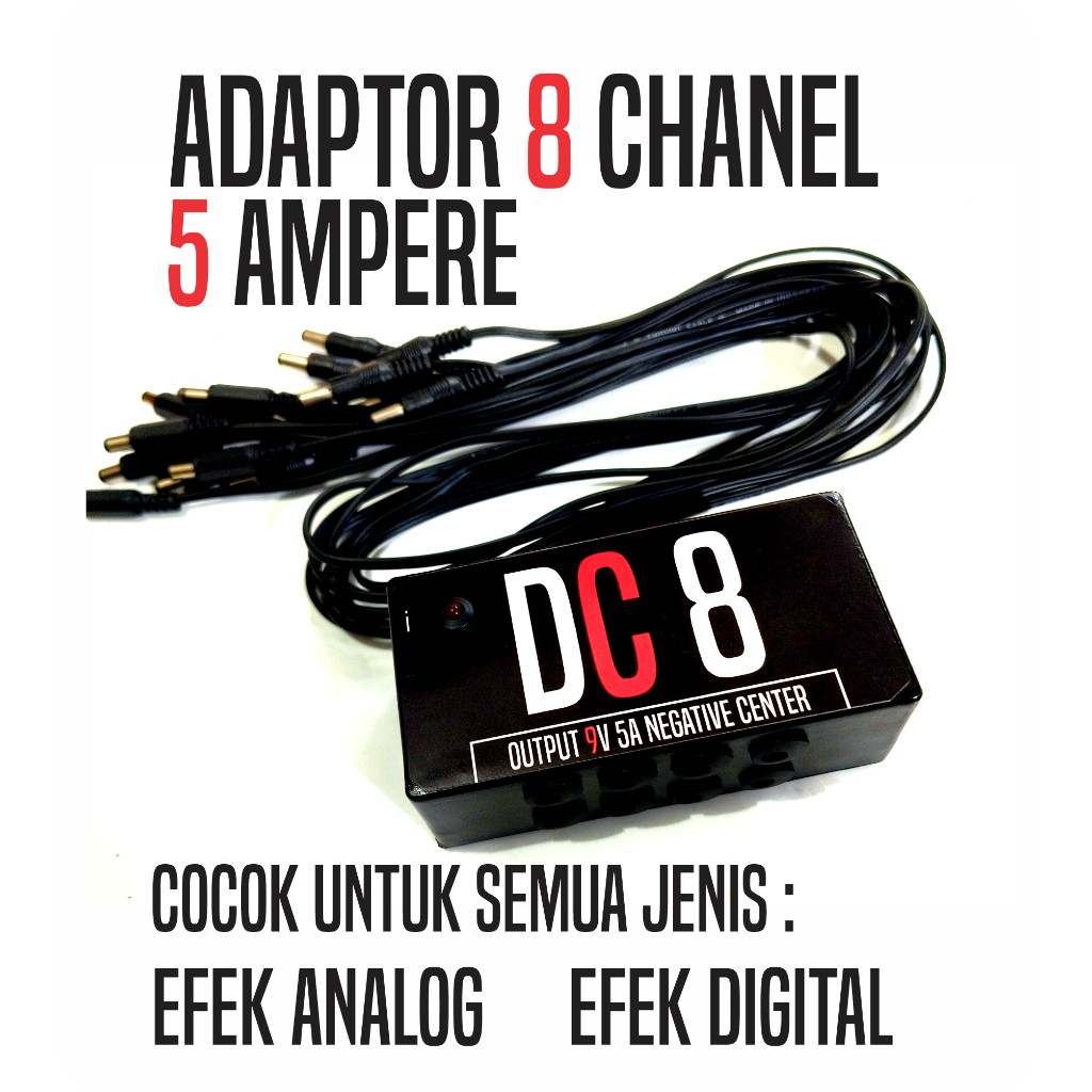 Adaptor Power Supply Efek Gitar