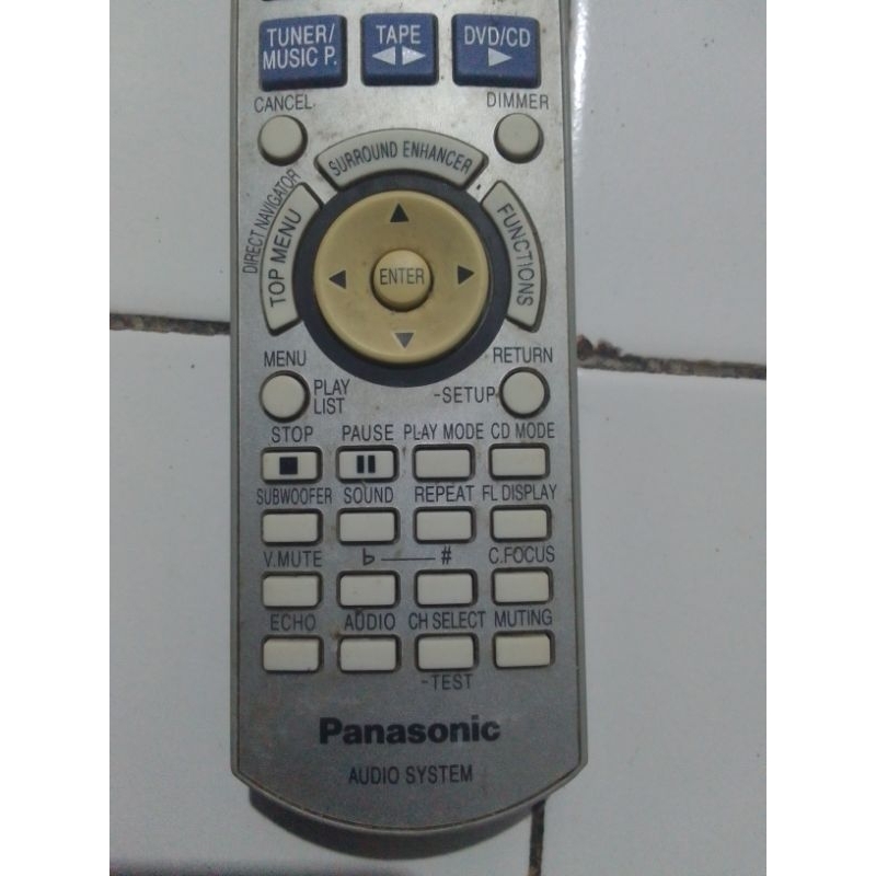 remote compo audio panasonic