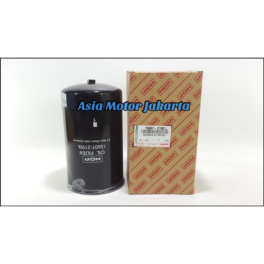 Filter Oli 15607-2190 Hop - Truk Hino Lohan FM260TI - Hino 500 (Euro 2)