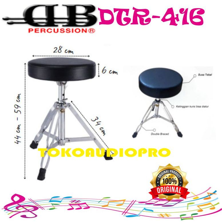 Bangku Drum Kursi Drum Db Percussion Drum Throne Original