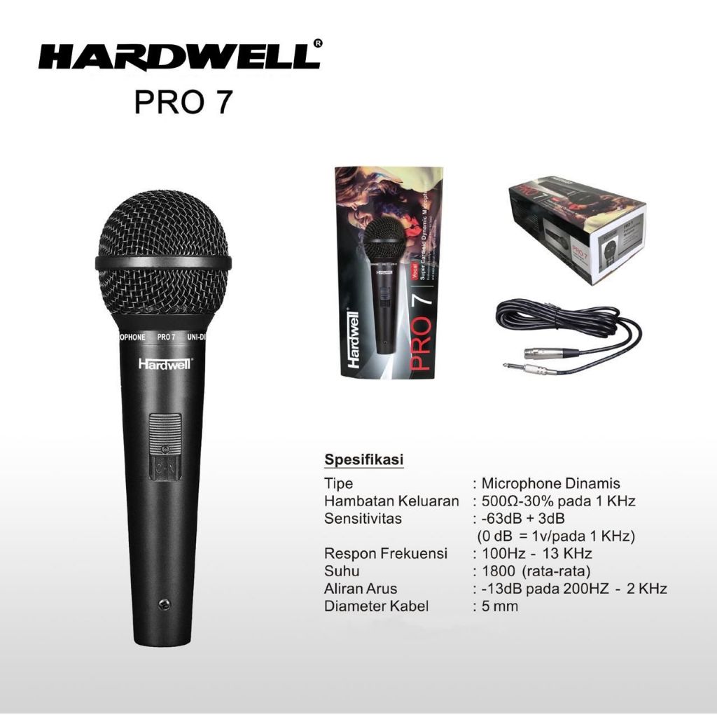 Mic Kabel Hardwell PRO 7 Original Pro7 hardwell mic kabel pro7