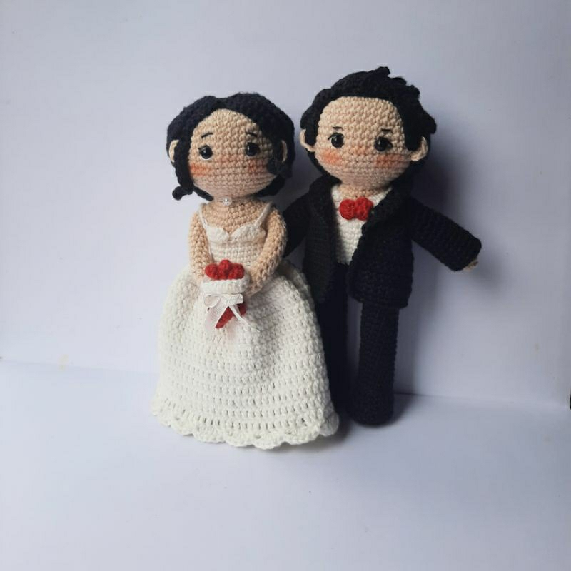 boneka wedding amigurumi CUSTOM