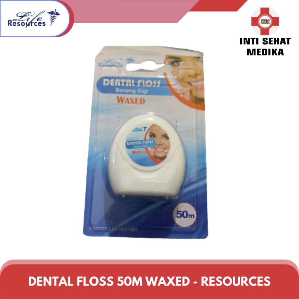 Dental Floss Waxed 50 m Life Resources / Benang Gigi Waxed Life Resources