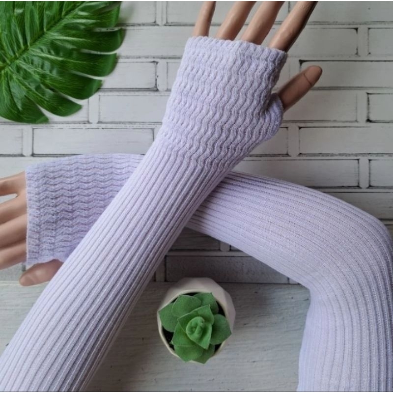 Handshok Manset Tangan Rajut Panjang Premium