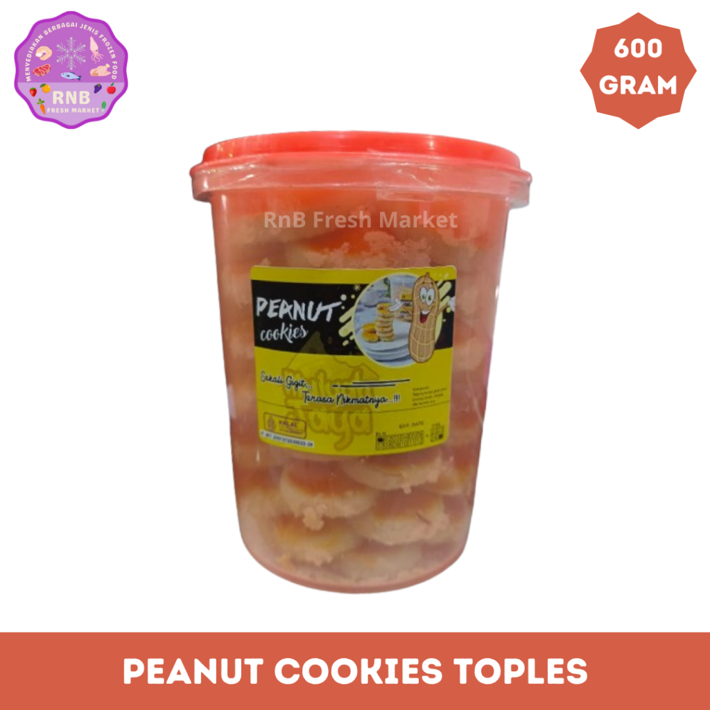 

Peanut Cookies Toples Netto 600 Gram